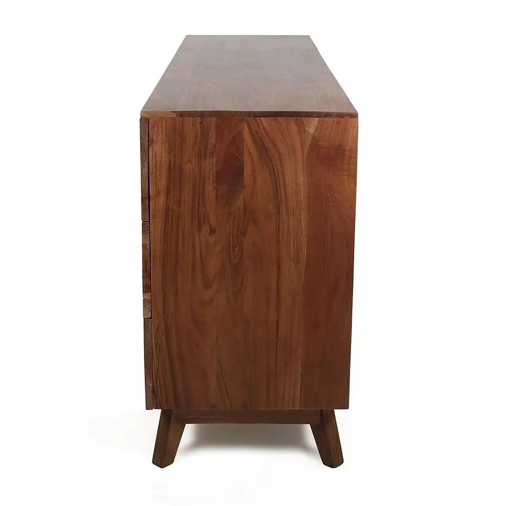 Sierra 6 Drawer Sideboard, Wood Credenza / Cabinets / Chests / Nightstands - Natural Wood / Brown by Unique Piece Furniture
