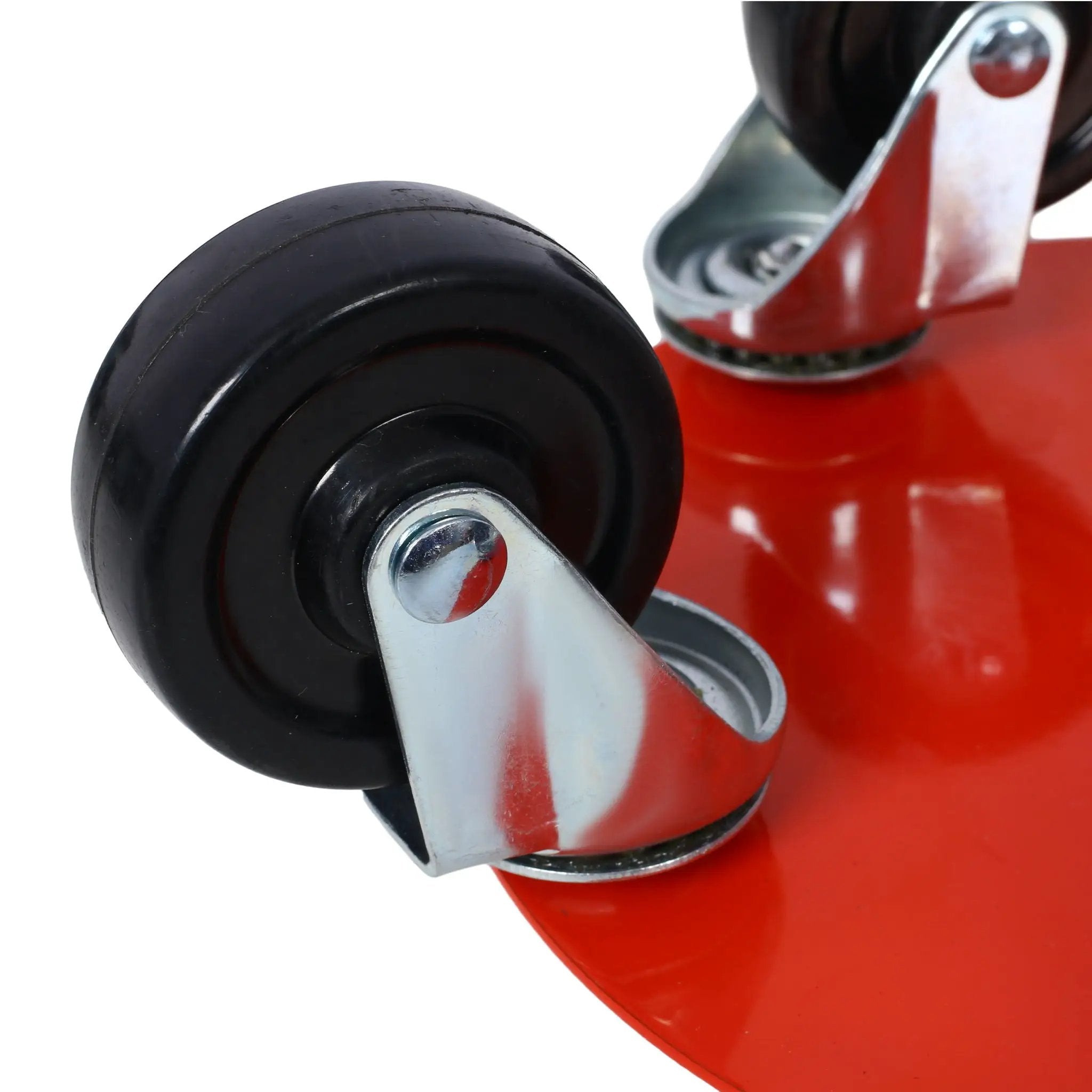Heavy Duty Snowmobile Dolly V Slide With 2.5" Swivel Casters, Rubber Pad, 1500Lbs Capacity Steel - Red by HouseOfZazla