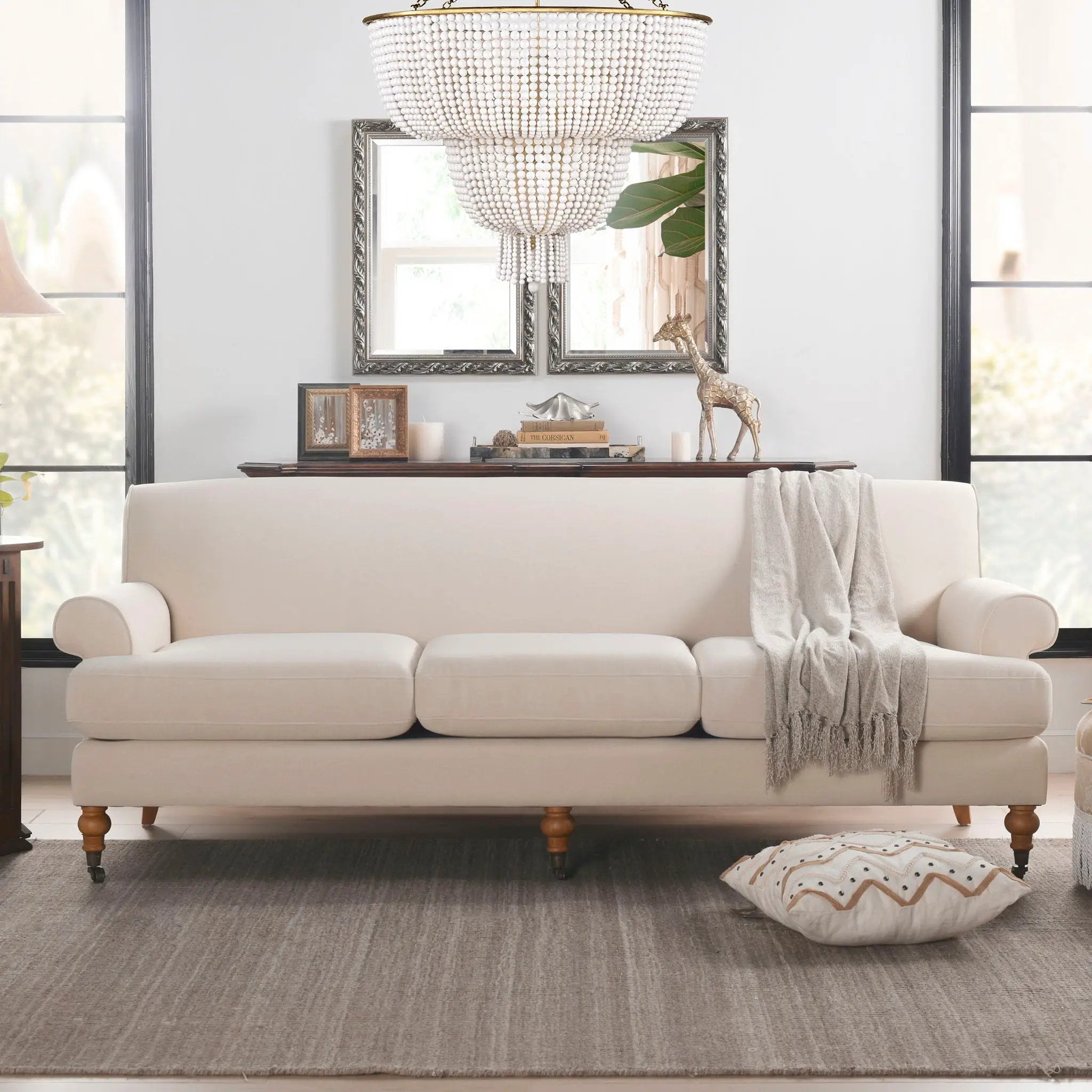 Alana Lawson - Modern Three Cushion Tightback Sofa by Unique Piece Furniture