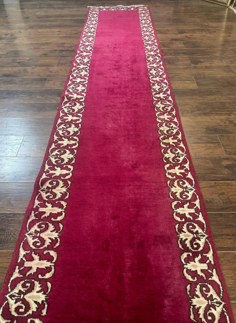 Red Persian Kerman Runner Rug 3x16 by Jewel Rugs