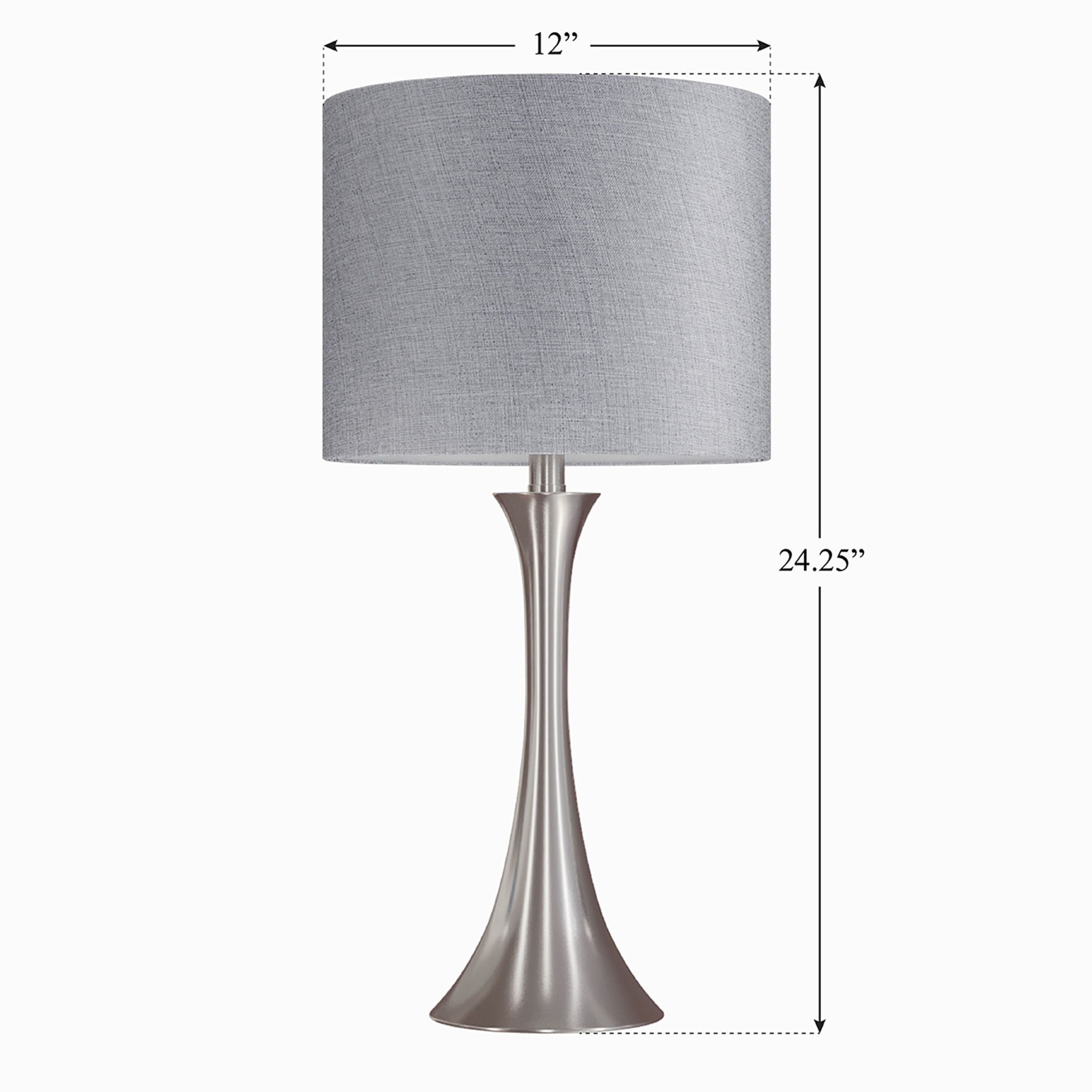 Lenuxe - Contemporary Semi Gloss Table Lamp (Set of 2) by HouseOfZazla