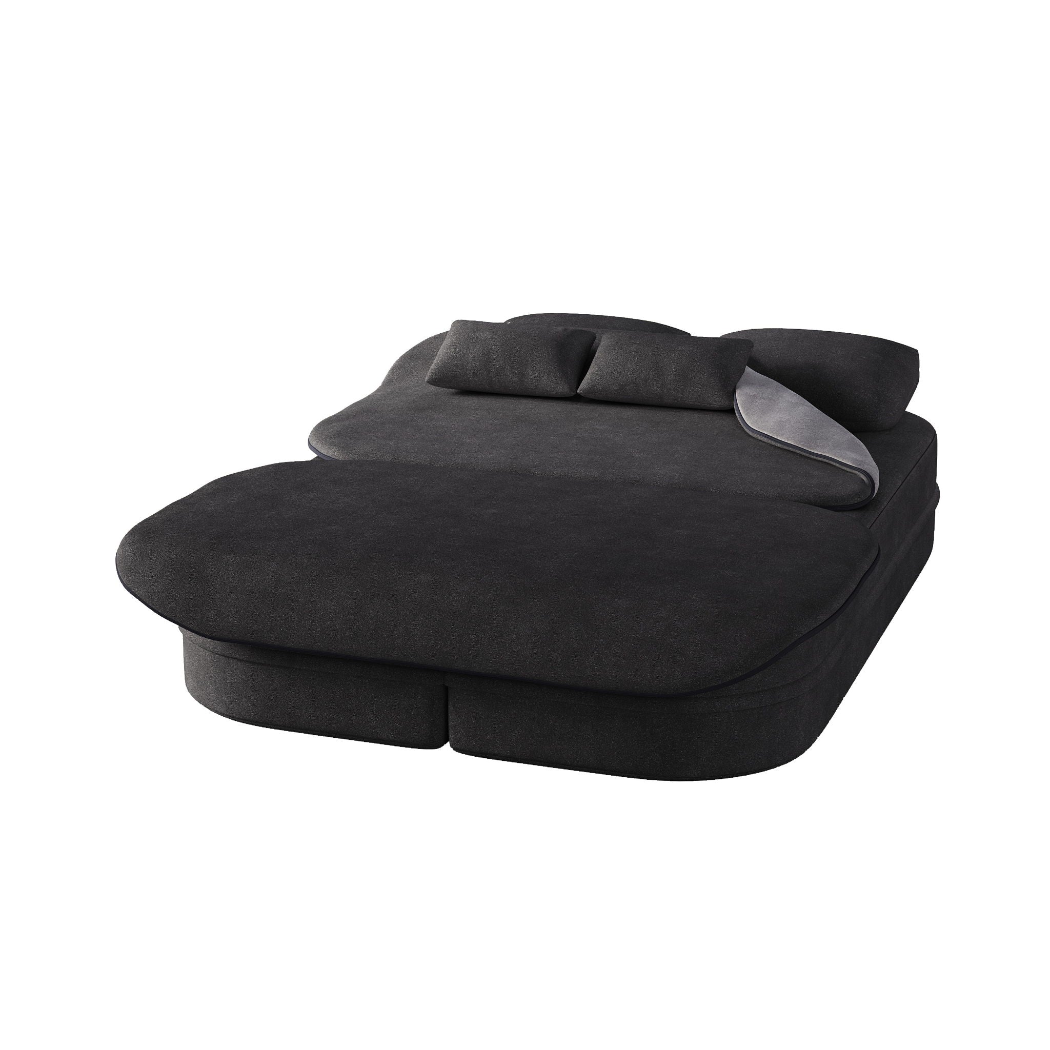 2 In 1 Foldable Sofa Bed With Multi Functional Blanket, Floor Lounge Sofa by HouseOfZazla