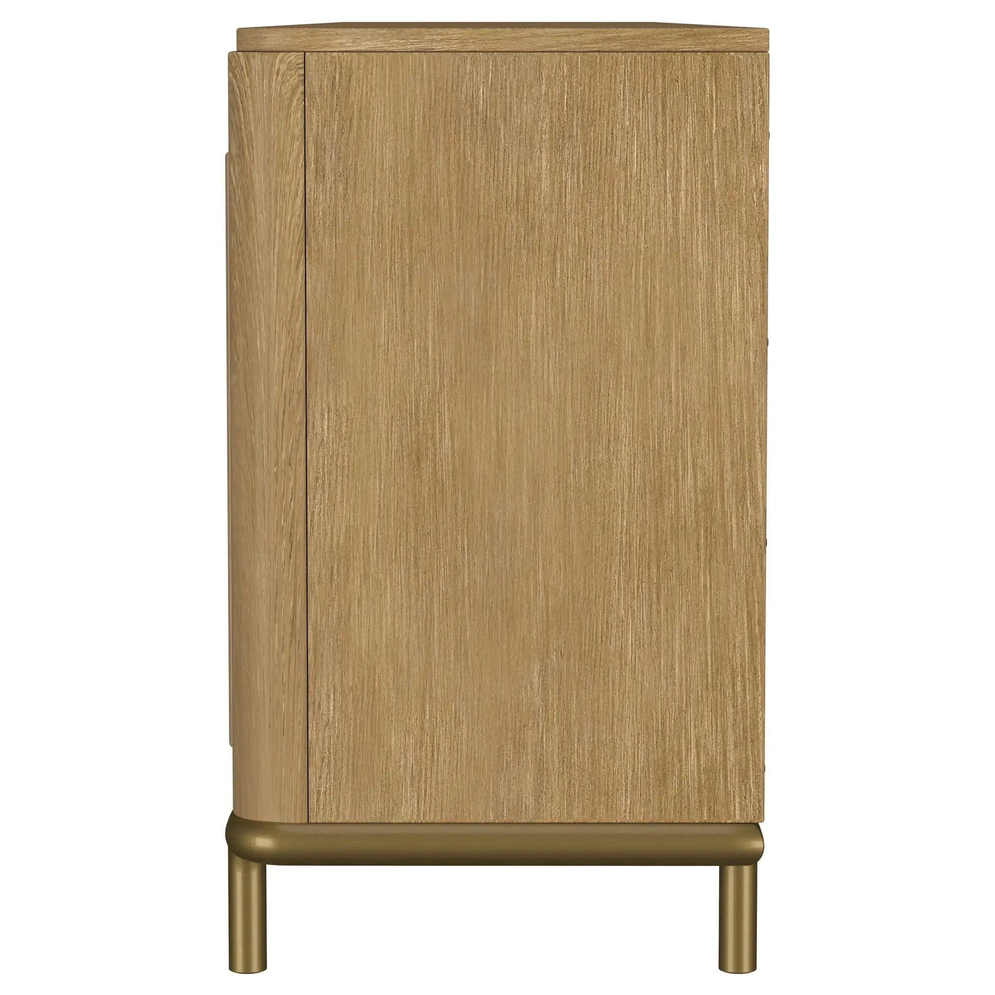 Arini Rattan Cane 2-door TV Stand Media Console Sand Wash by Unique Piece Furniture