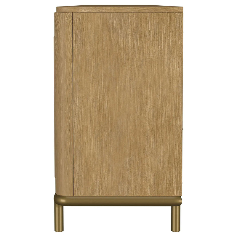 Arini Rattan Cane 2-door TV Stand Media Console Sand Wash by Unique Piece Furniture