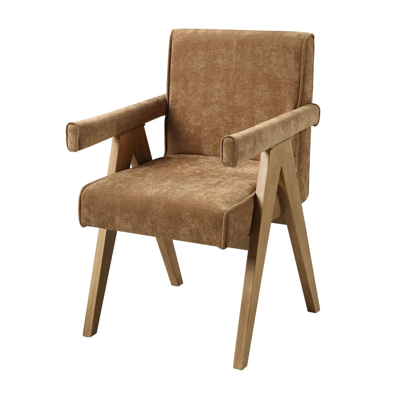 Zoey - Arm Chair (Set of 2) - Chocolate by HouseOfZazla