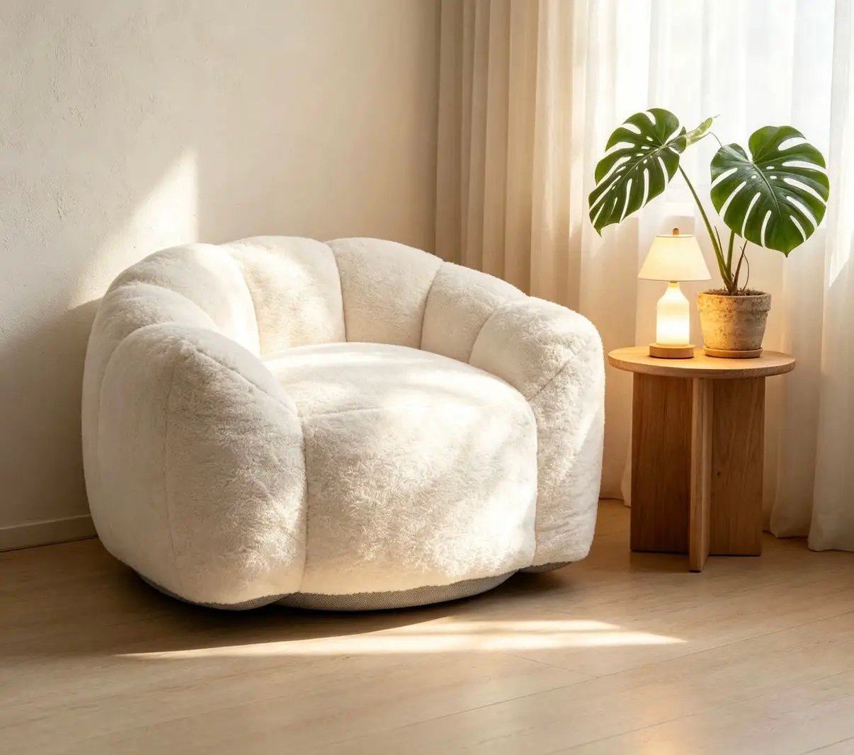 Large Single Petal Cloud Comfortable Lazy Sofa Chair by HouseOfZazla