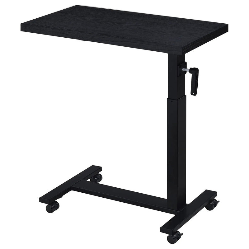 Westpark Height Adjustable Mobile Bedroom C-Table Black by Unique Piece Furniture