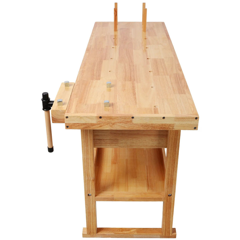 60-Inch Rubber Hardwood Workbench with 4 Drawers by HouseOfZazla