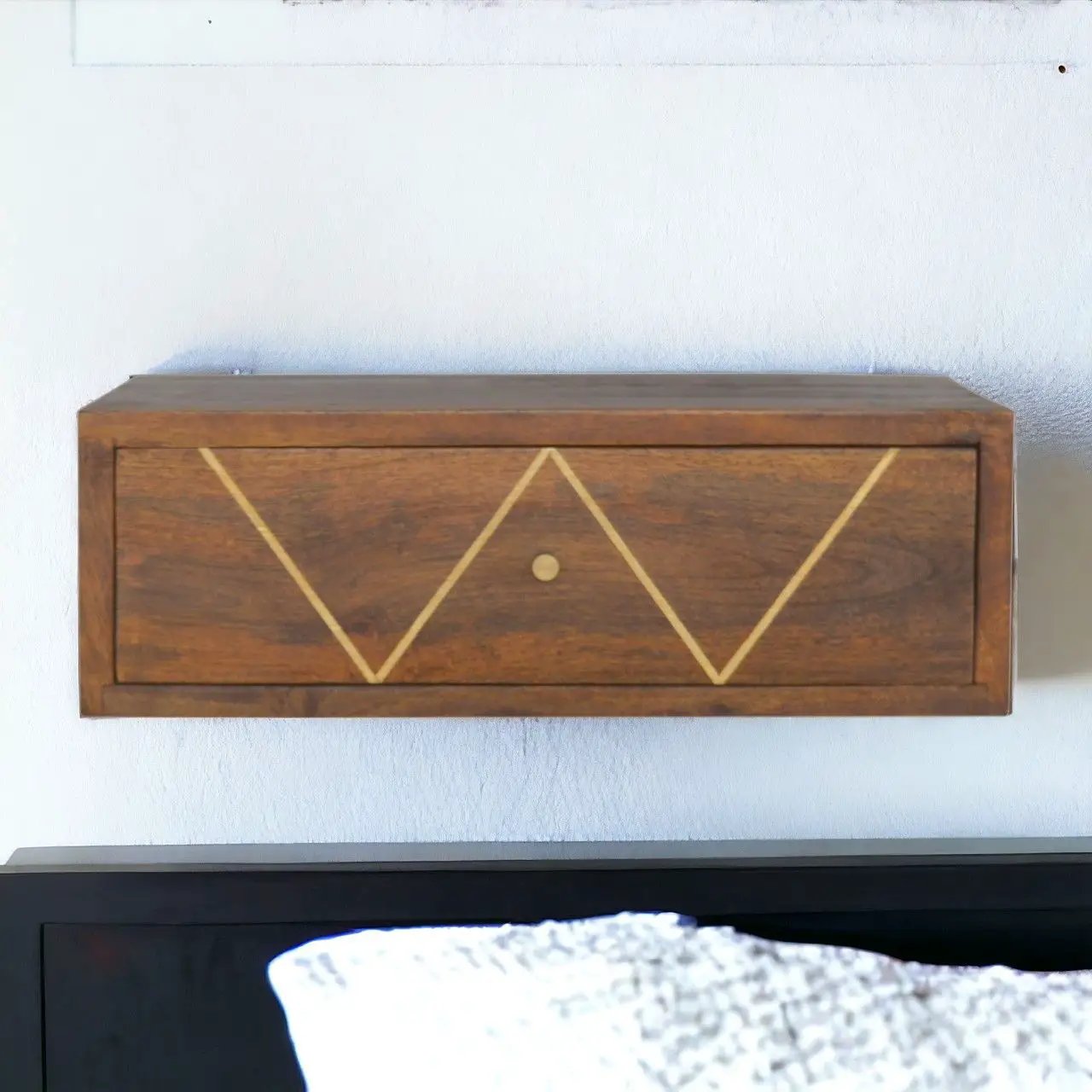 Floating Bedside Table - Chestnut by HouseOfZazla