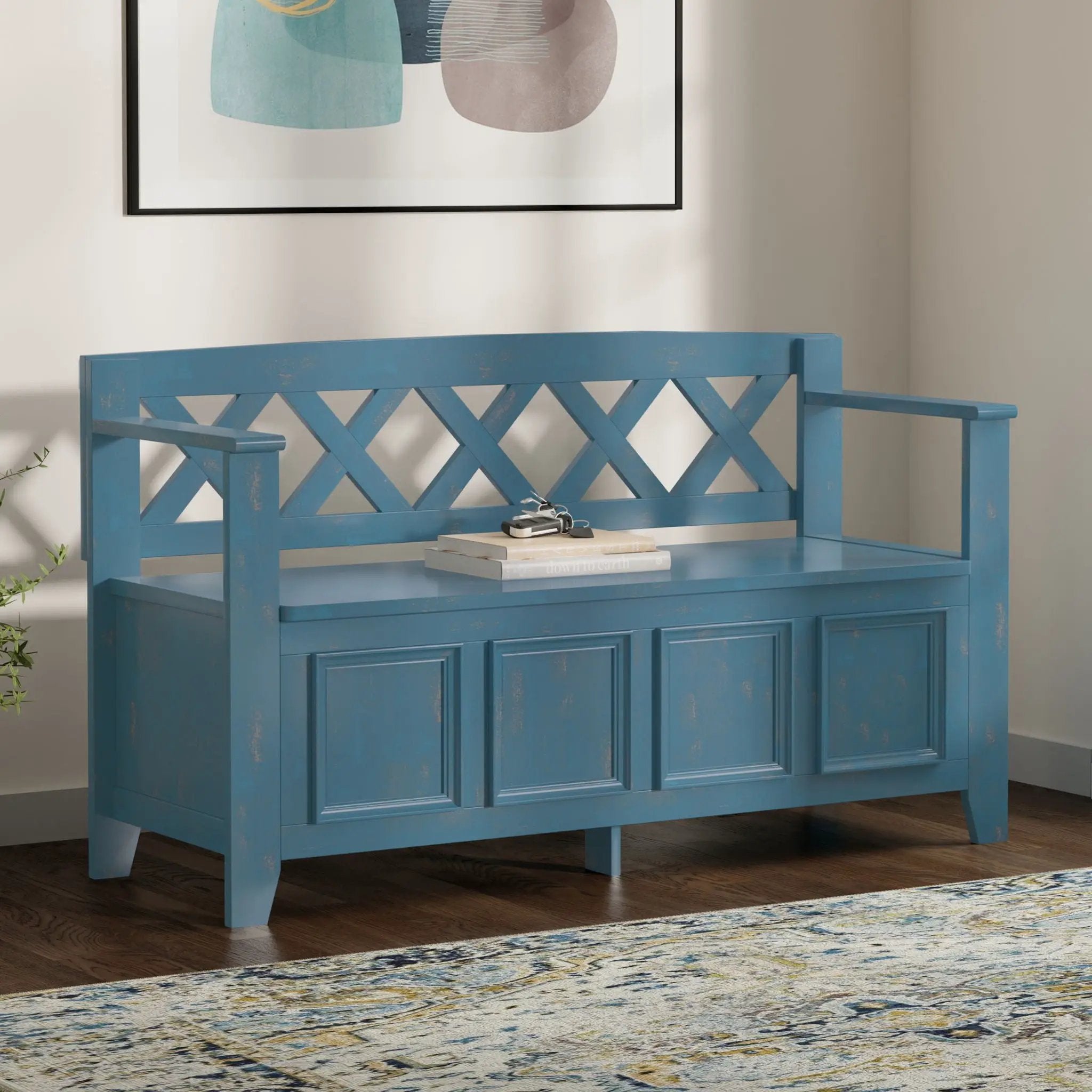 Amherst - Handcrafted Entryway Storage Bench by Unique Piece Furniture