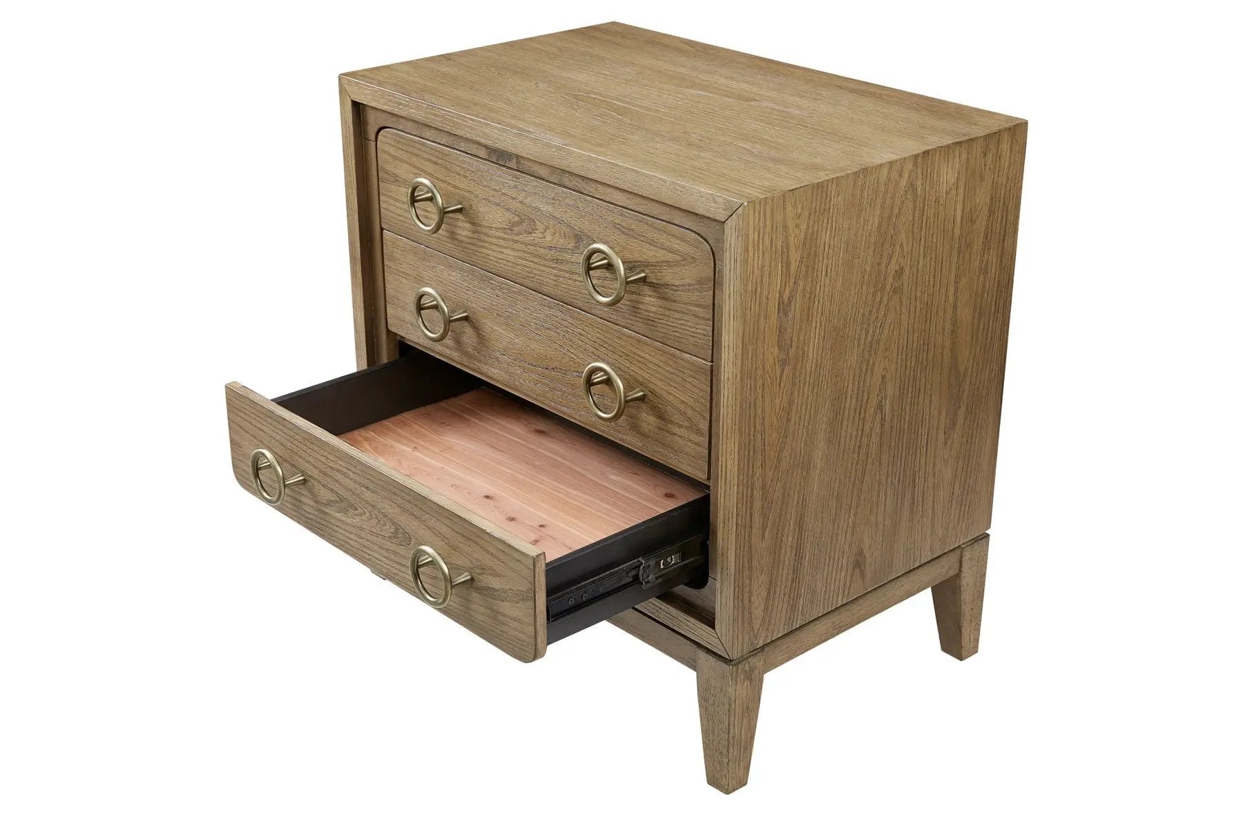 3 Drawer Nightstand With USB - Latte by Unique Piece Furniture