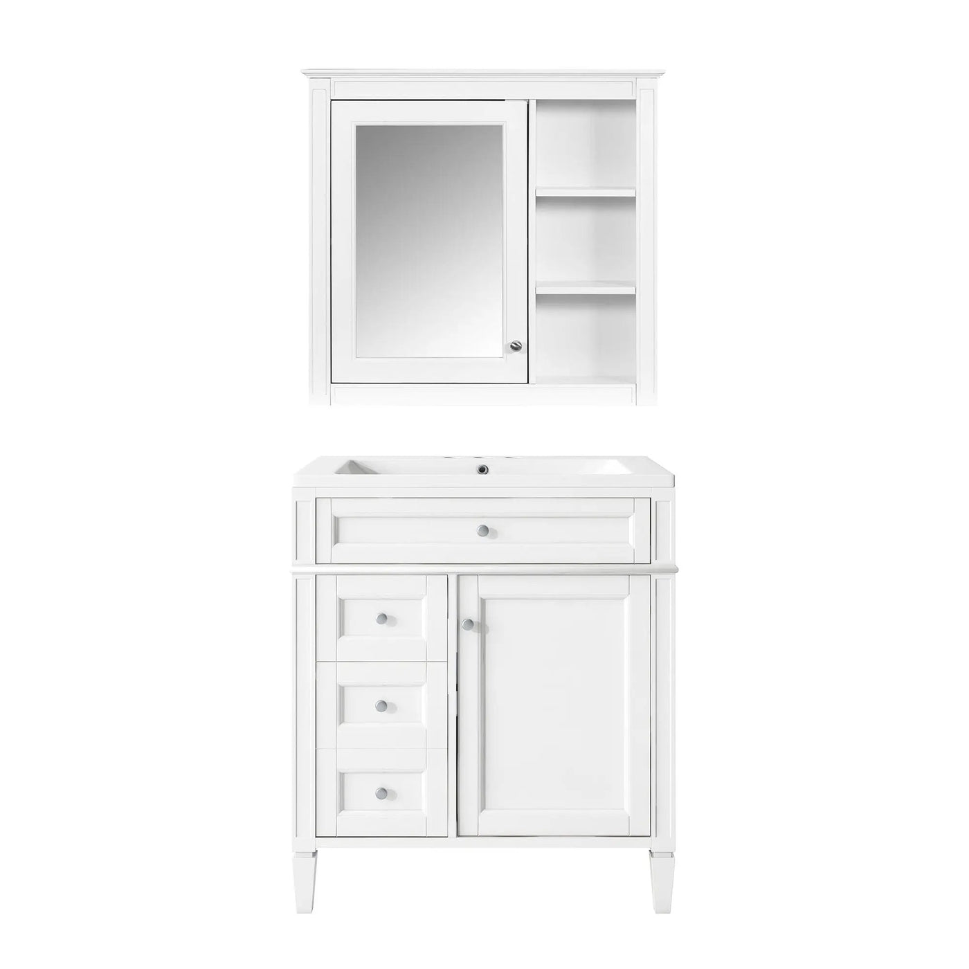 Bathroom Vanity With Medicine Cabinet and Storage by HouseOfZazla