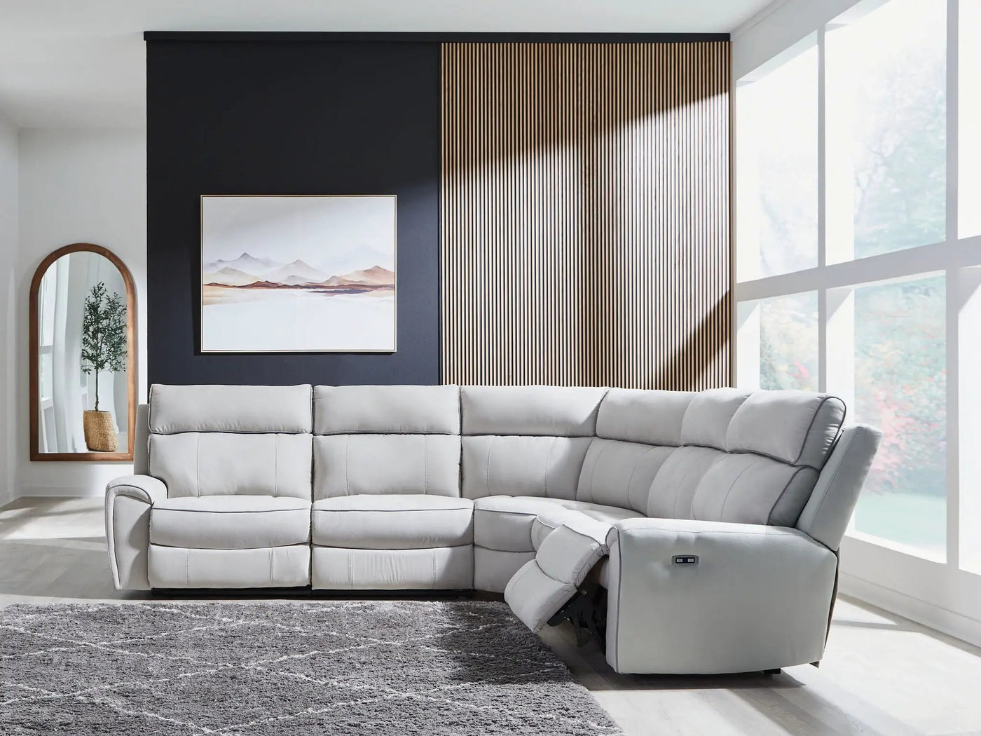 Social Pointe - Reclining Sectional by Unique Piece Furniture