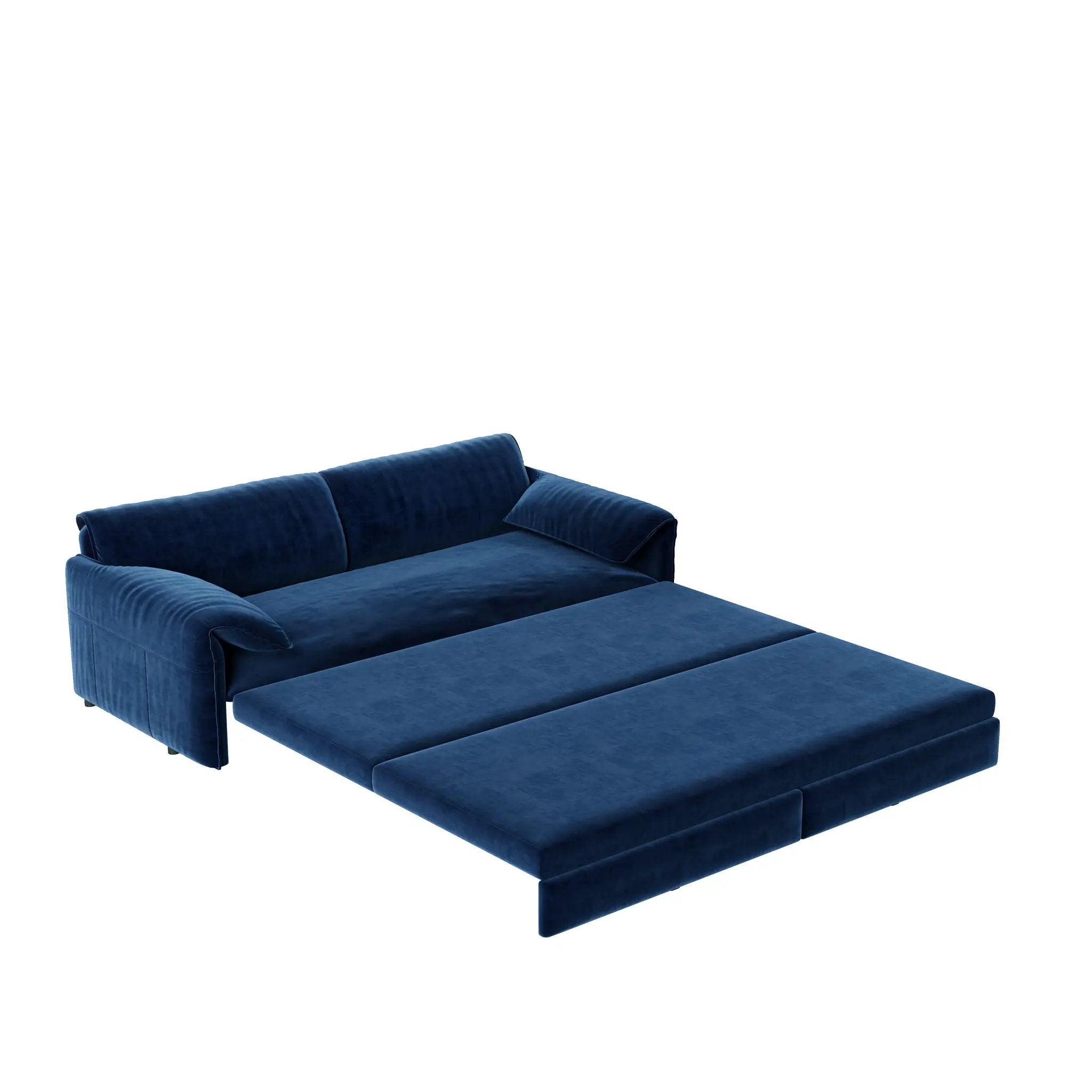 Queen Pull Out Sofa Bed, 3 In 1 Convertible Sleeper Sofa With Side Storage by HouseOfZazla
