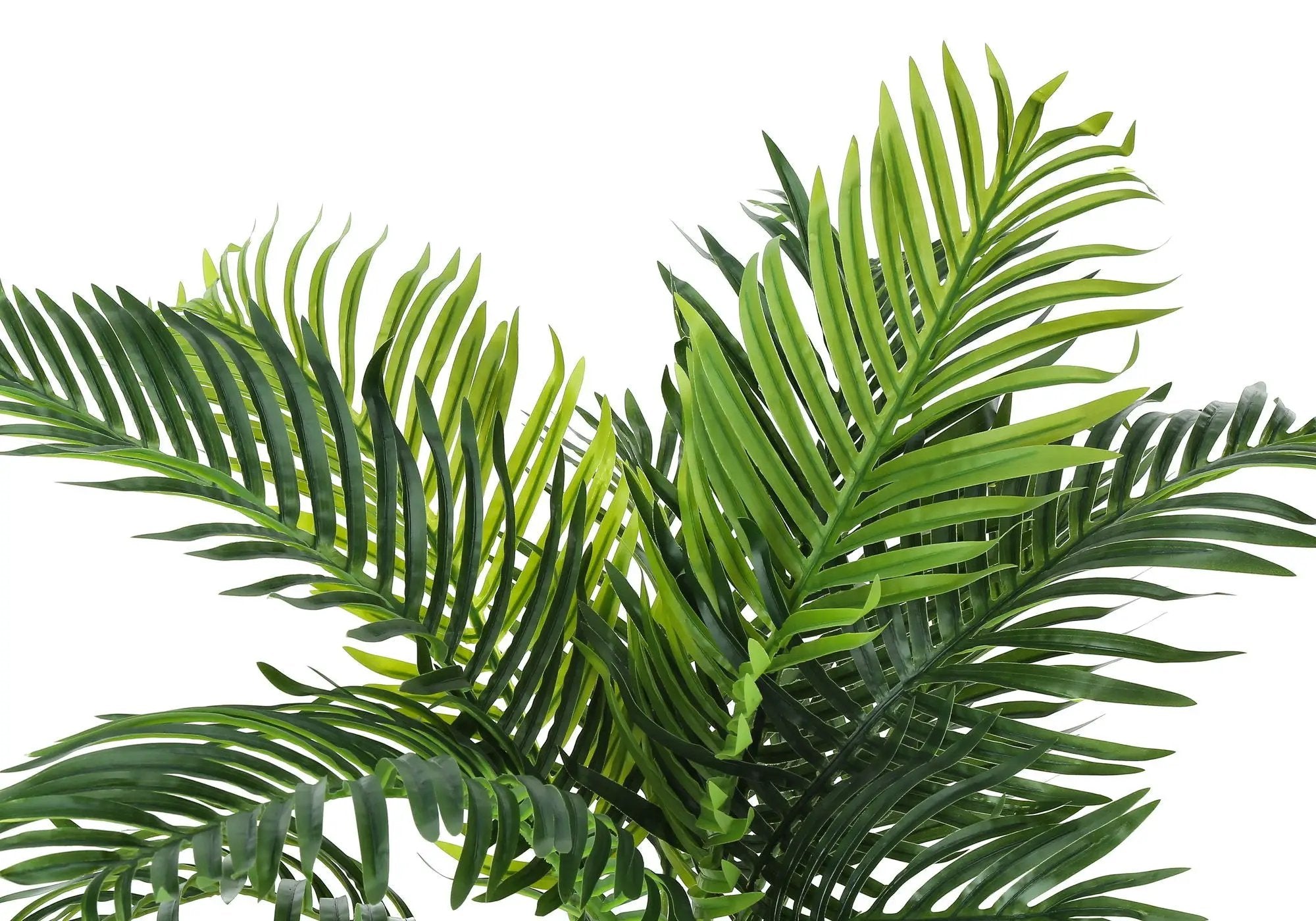 34" Tall, Artificial Plant, Palm Tree, Indoor, Faux, Fake, Floor, Greenery, Potted, Real Touch, Decorative - Green / Black by Unique Piece Furniture