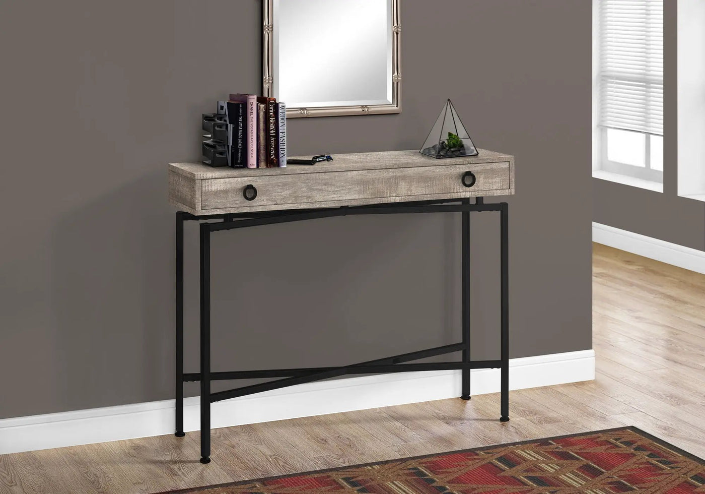Accent Console Table For Entryway, Functional Storage Drawer by HouseOfZazla