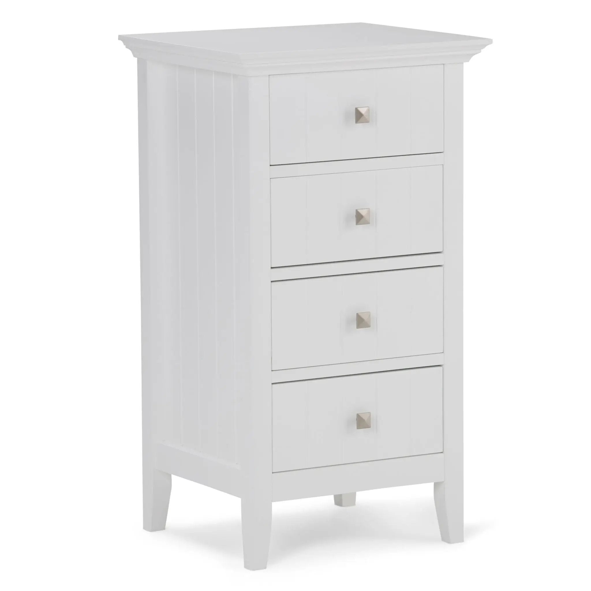 Acadian - 4 Drawer Floor Storage Cabinet - Pure White by Unique Piece Furniture