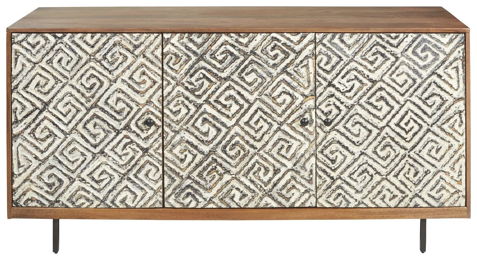 Kerrings - Accent Cabinet - Brown / Black / White by Unique Piece Furniture