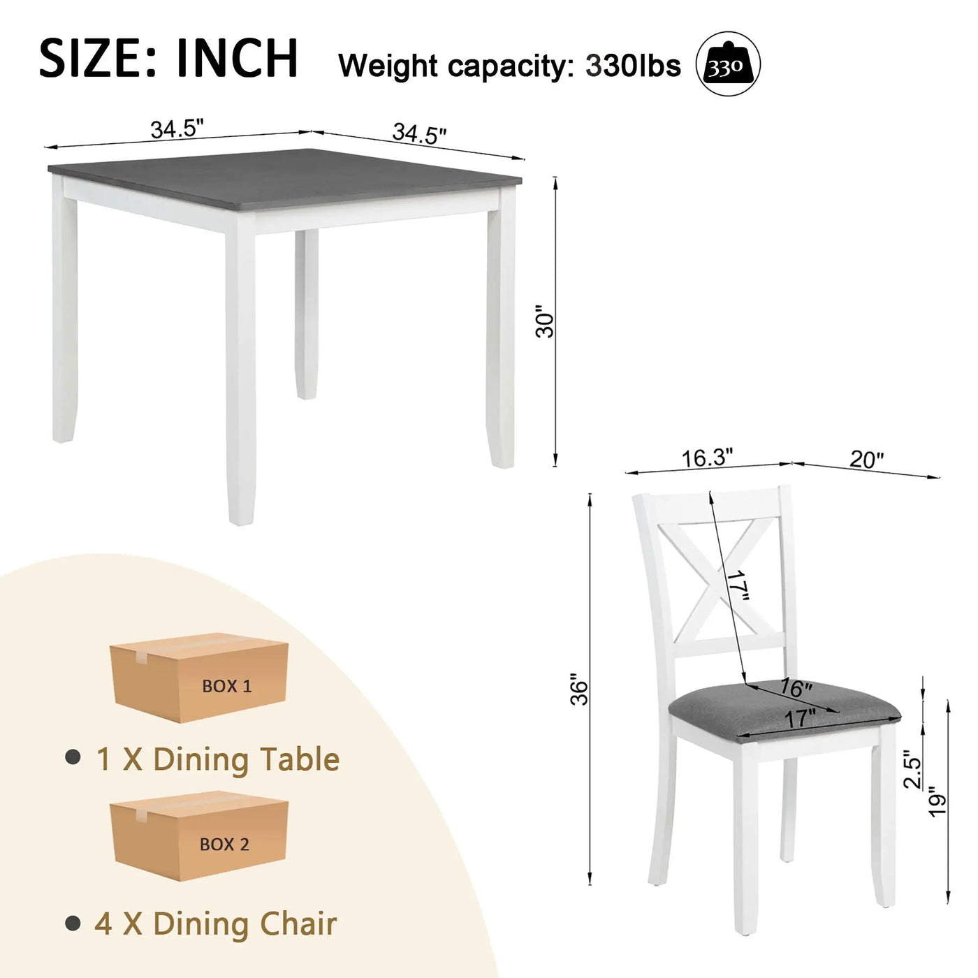 Modern Dining Table Set With Chairs For Kitchen by Unique Piece Furniture