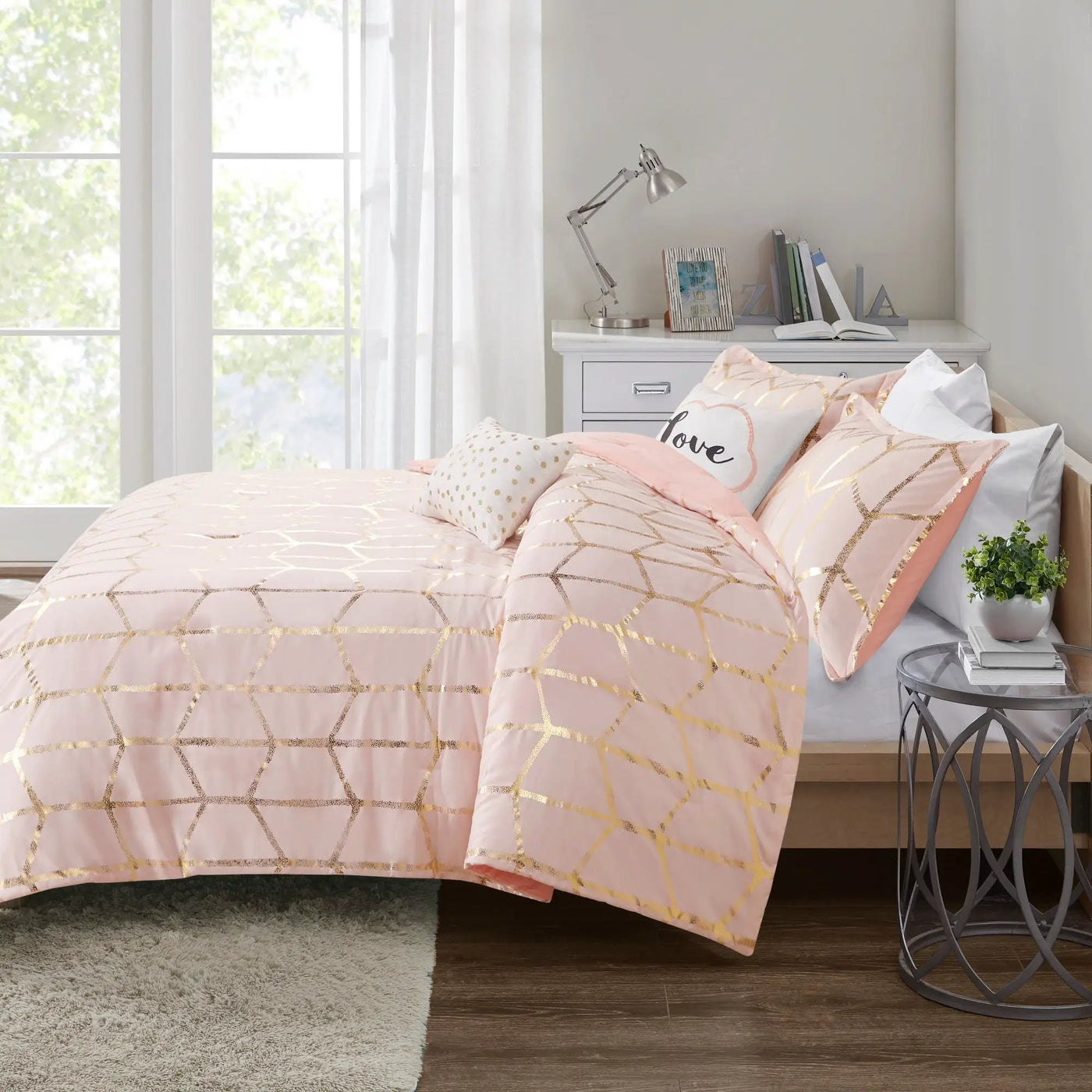 5-Piece King/Cal King 100% Polyester Brushed Printed Comforter Set by HouseOfZazla
