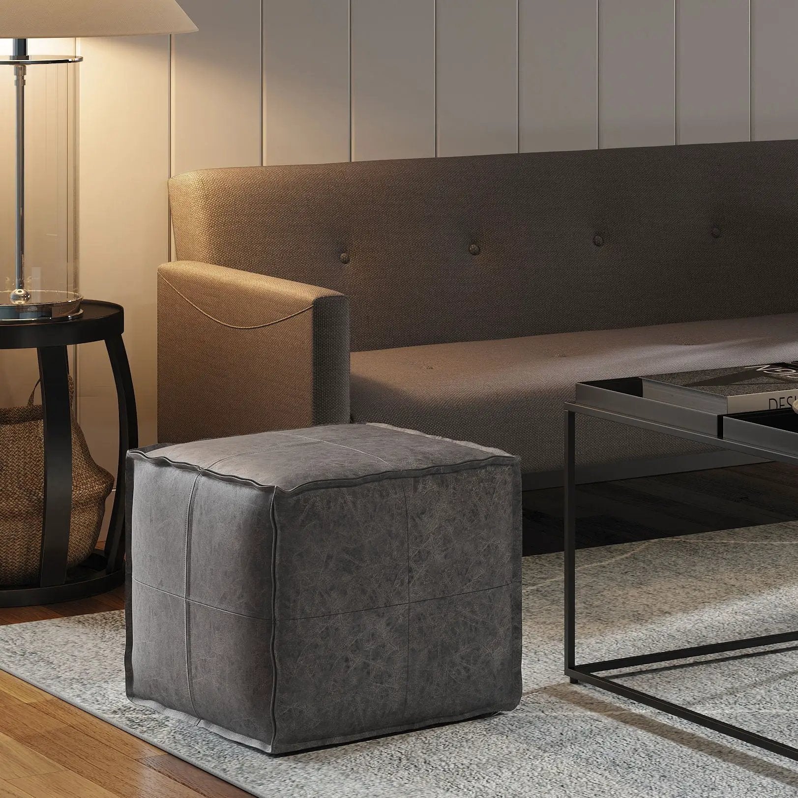Brody - Versatile Square Pouf by HouseOfZazla