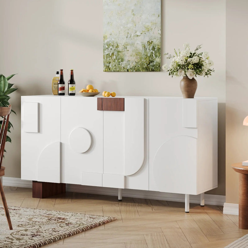 Modern White Sideboard by HouseOfZazla