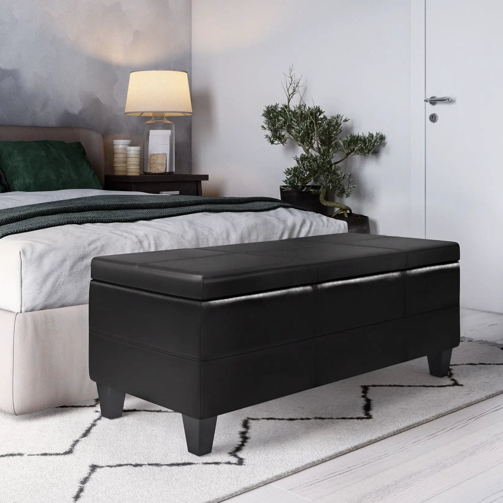 Afton - Large Storage Ottoman Bench by Unique Piece Furniture