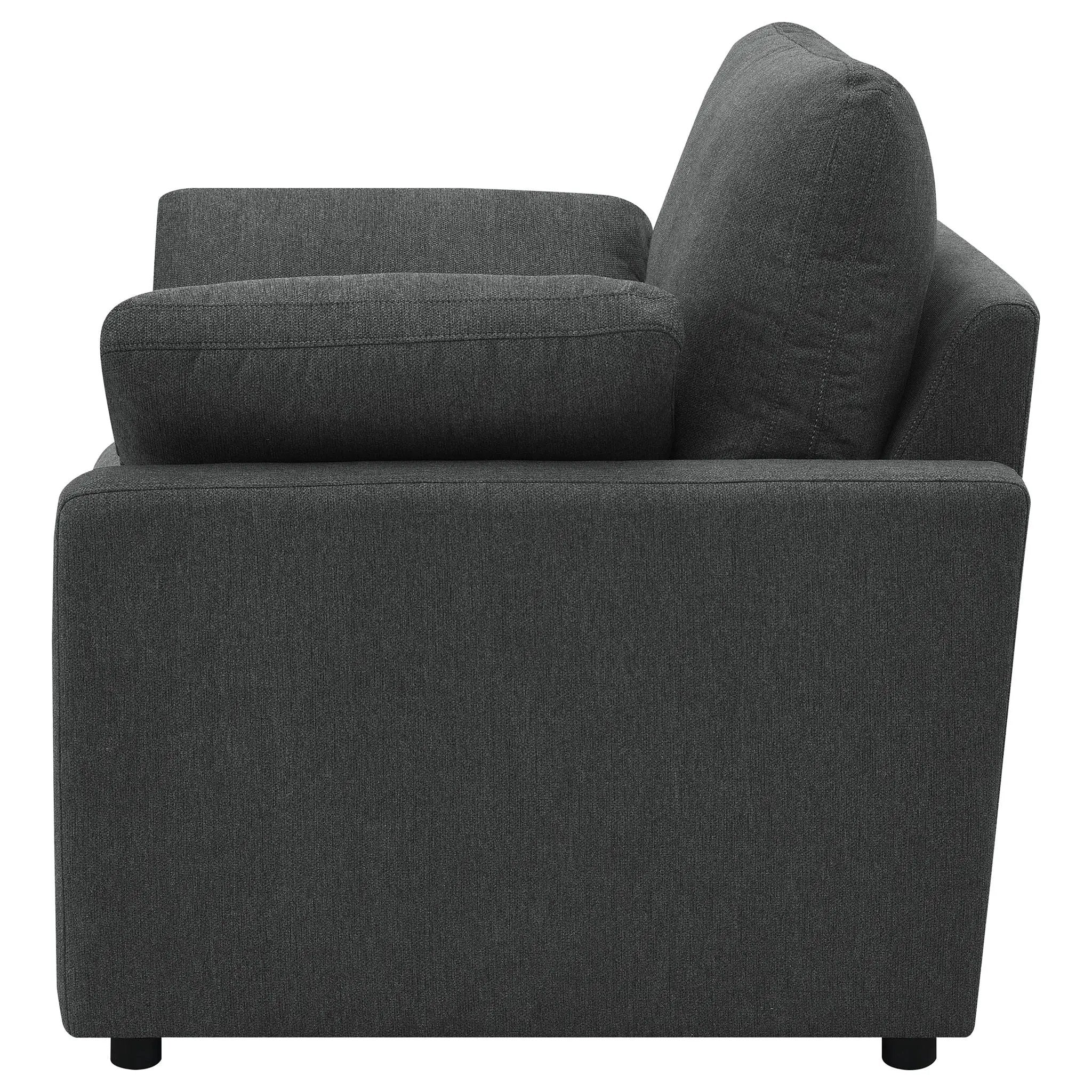 Collins Upholstered Power Recliner Chair Dark Grey by Unique Piece Furniture