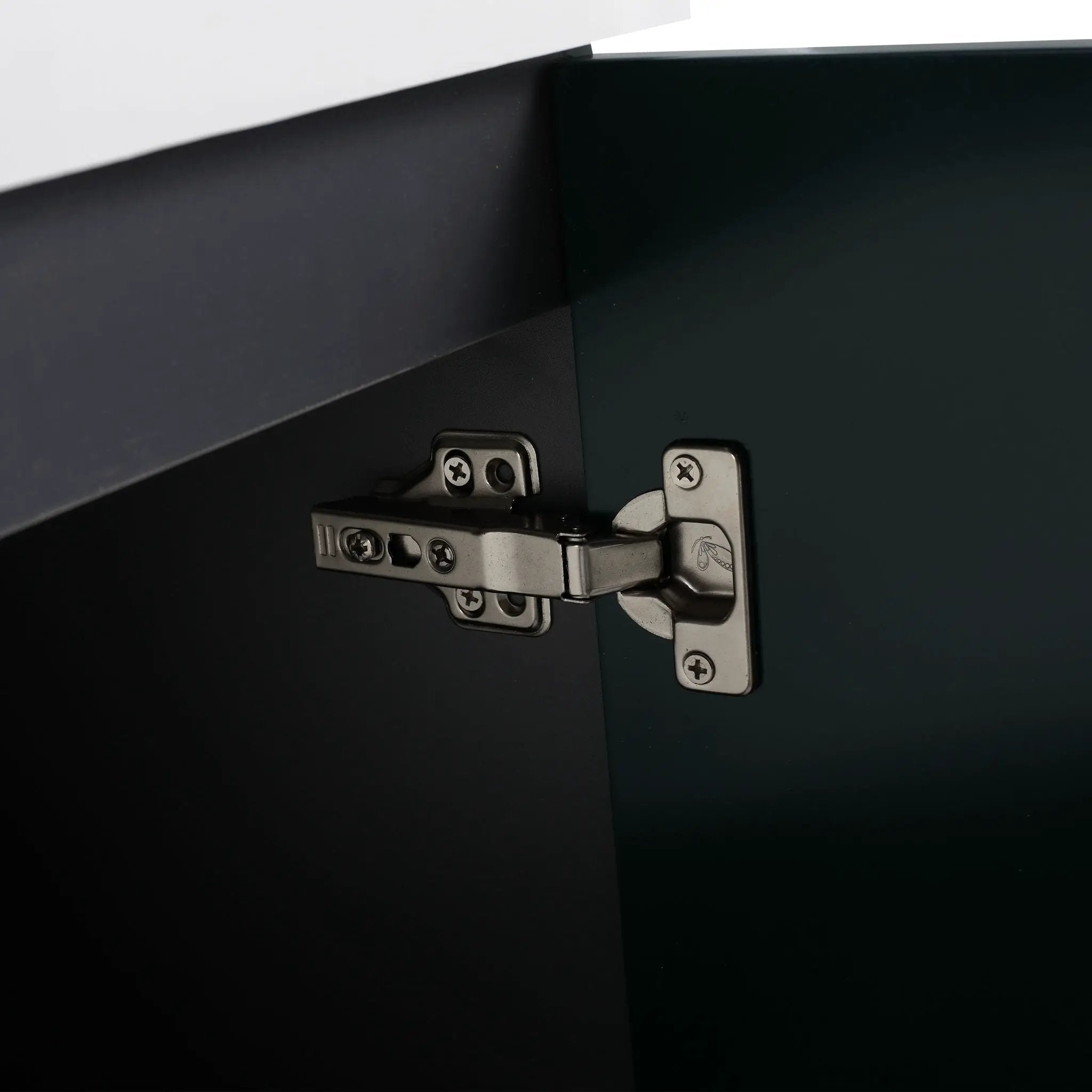 Contemporary Freestanding Bathroom Vanity With Resin Sink & Soft-Close Cabinet Doors by HouseOfZazla