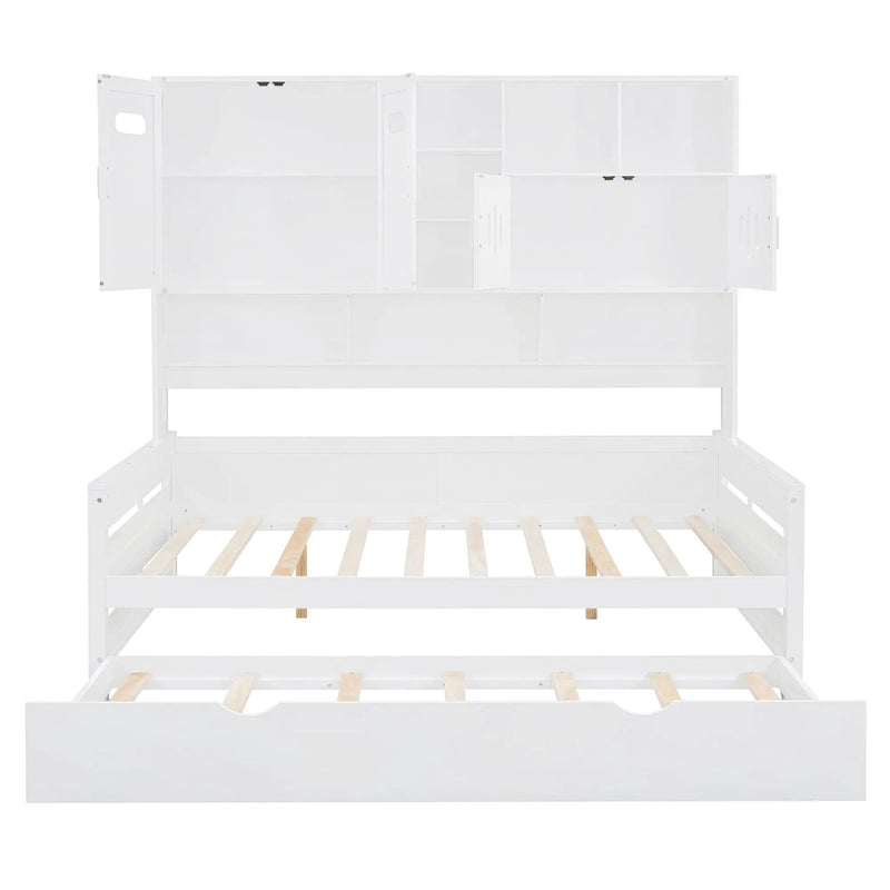 Daybed With All-In-One Cabinet And Shelf by HouseOfZazla