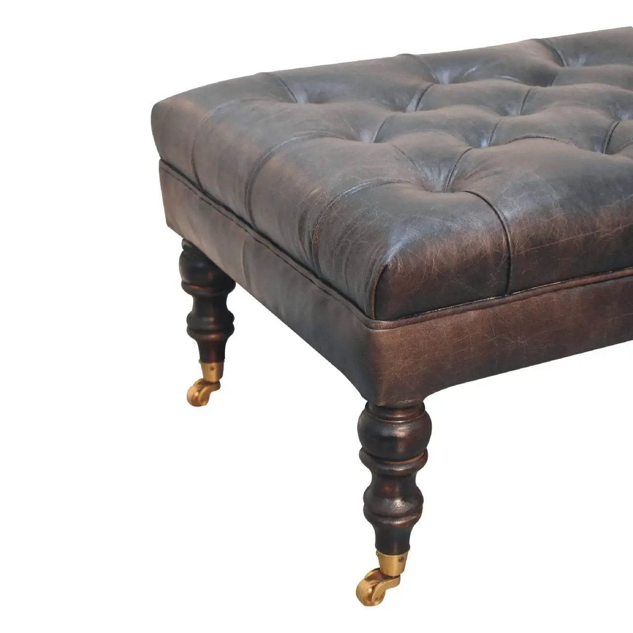 Buffalo - Ottoman With Castor Legs by HouseOfZazla