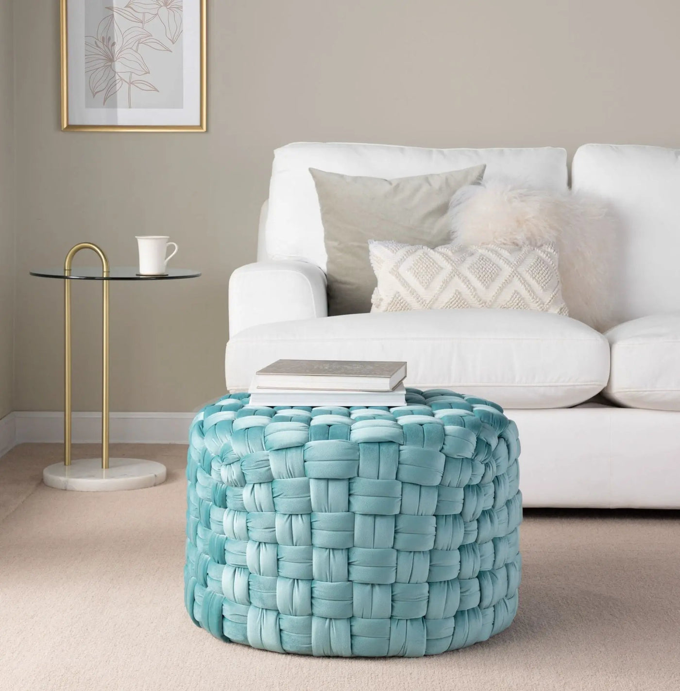 Braided - Versatile Round Ottoman by HouseOfZazla