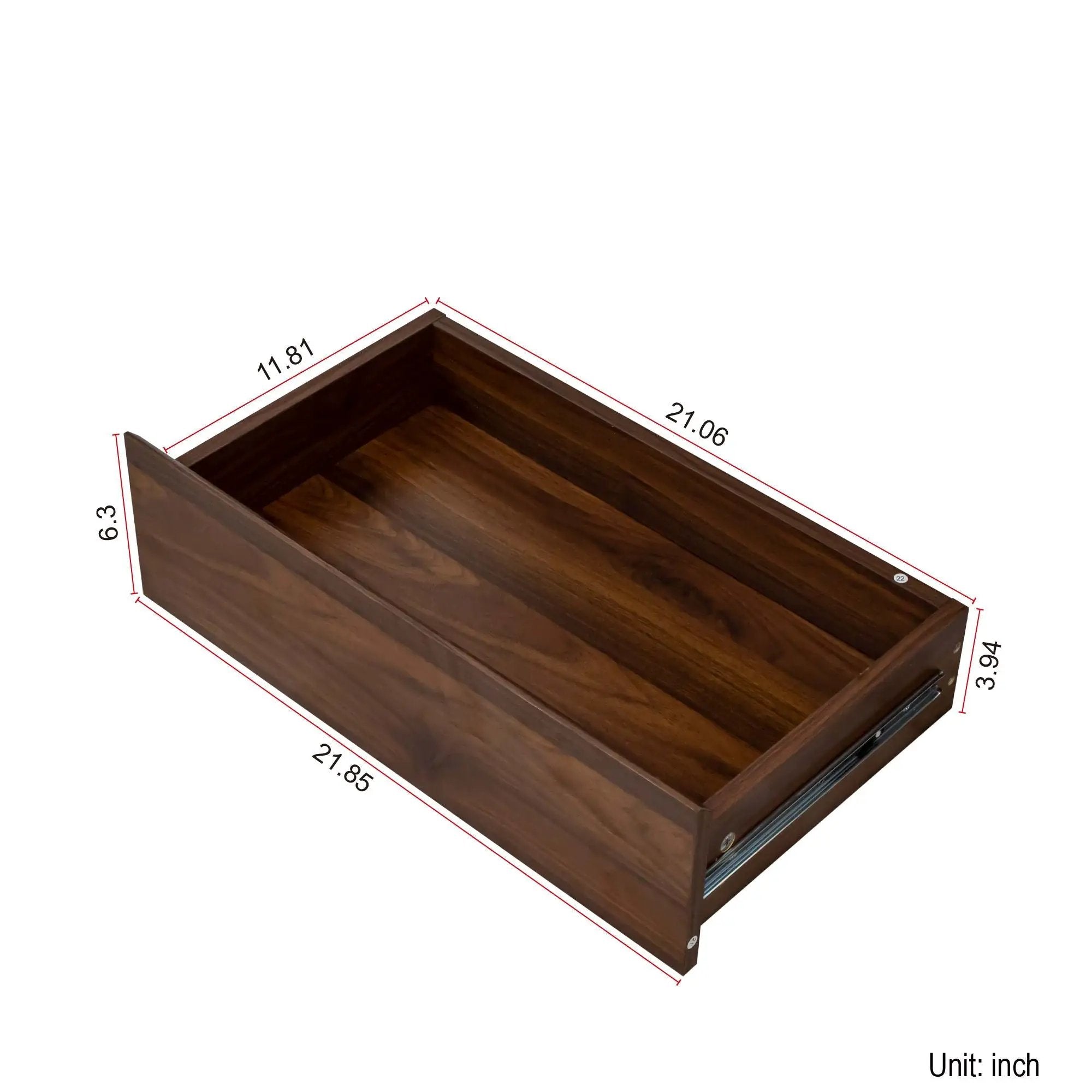 Large Kitchen Hutch Cabinet, Storage Kitchen Cupboard With 4 Doors, 4 Drawers & Microwave Shelf - Walnut by HouseOfZazla