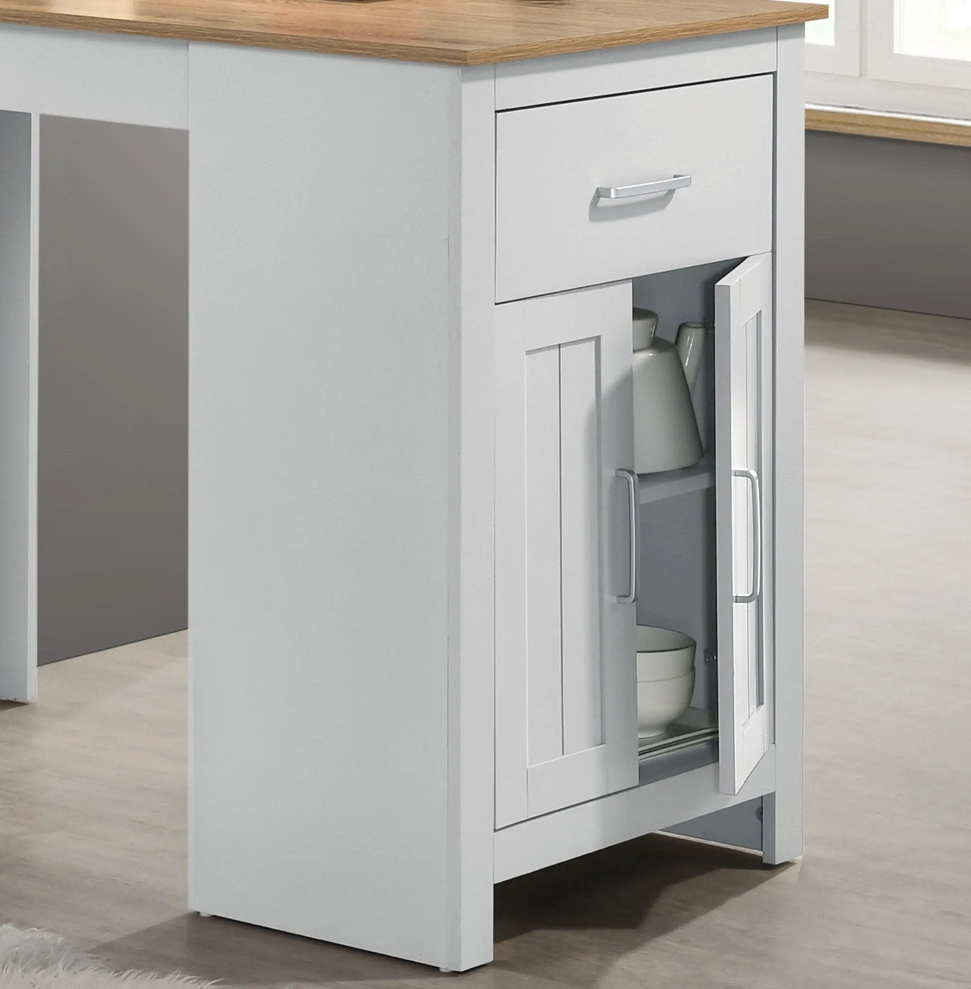 Alonzo - Small Space Counter Height Dining Table With Cabinet And Drawer Storage by Unique Piece Furniture