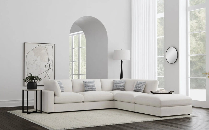 Serene 5-piece Upholstered Modular Sectional Sofa Beige by Unique Piece Furniture