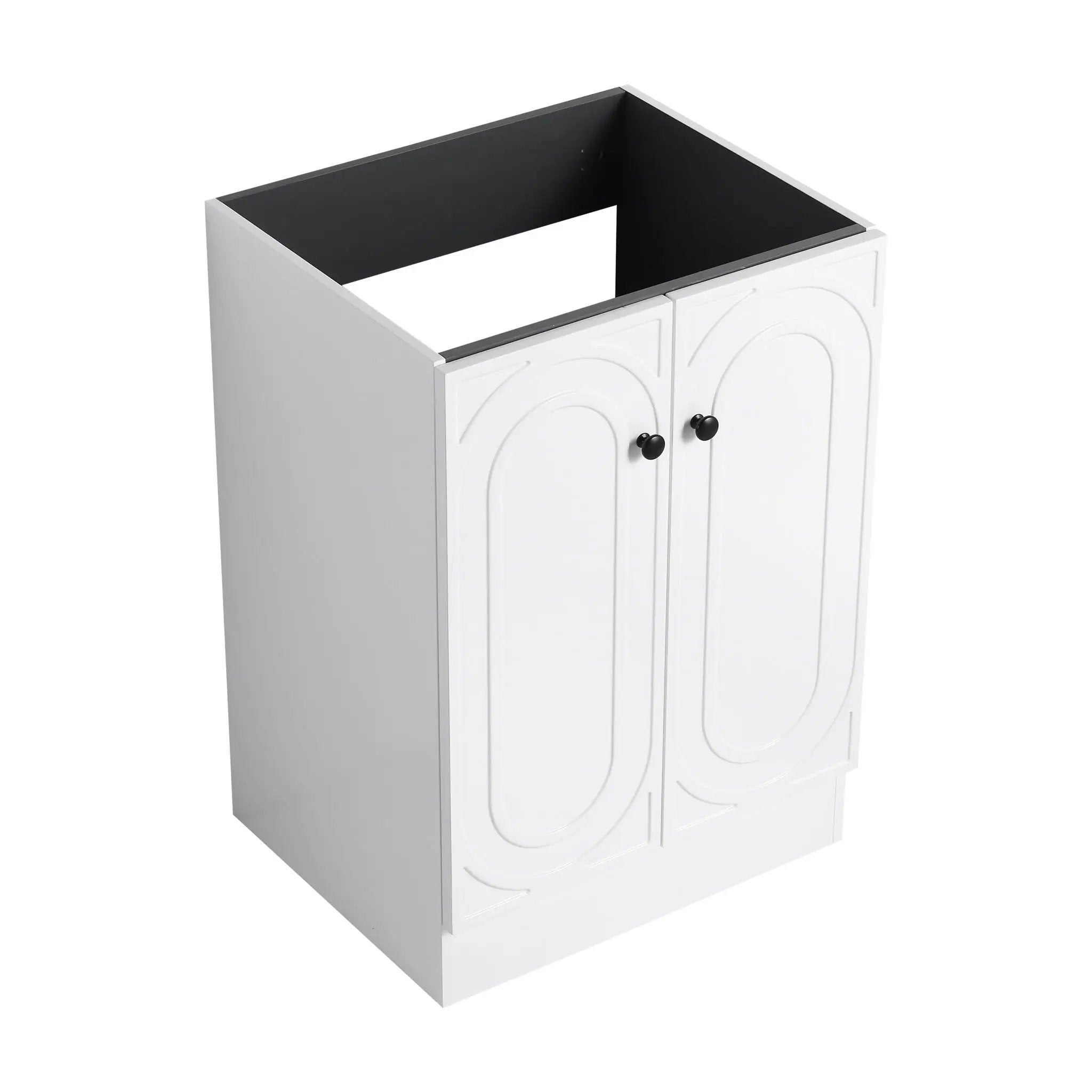 Modern Freestanding Bathroom Vanity With Soft Close Cabinet Doors by HouseOfZazla