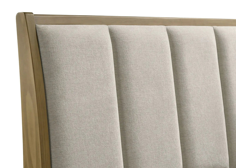 Granada Upholstered Eastern King Panel Bed Natural Pine by Unique Piece Furniture