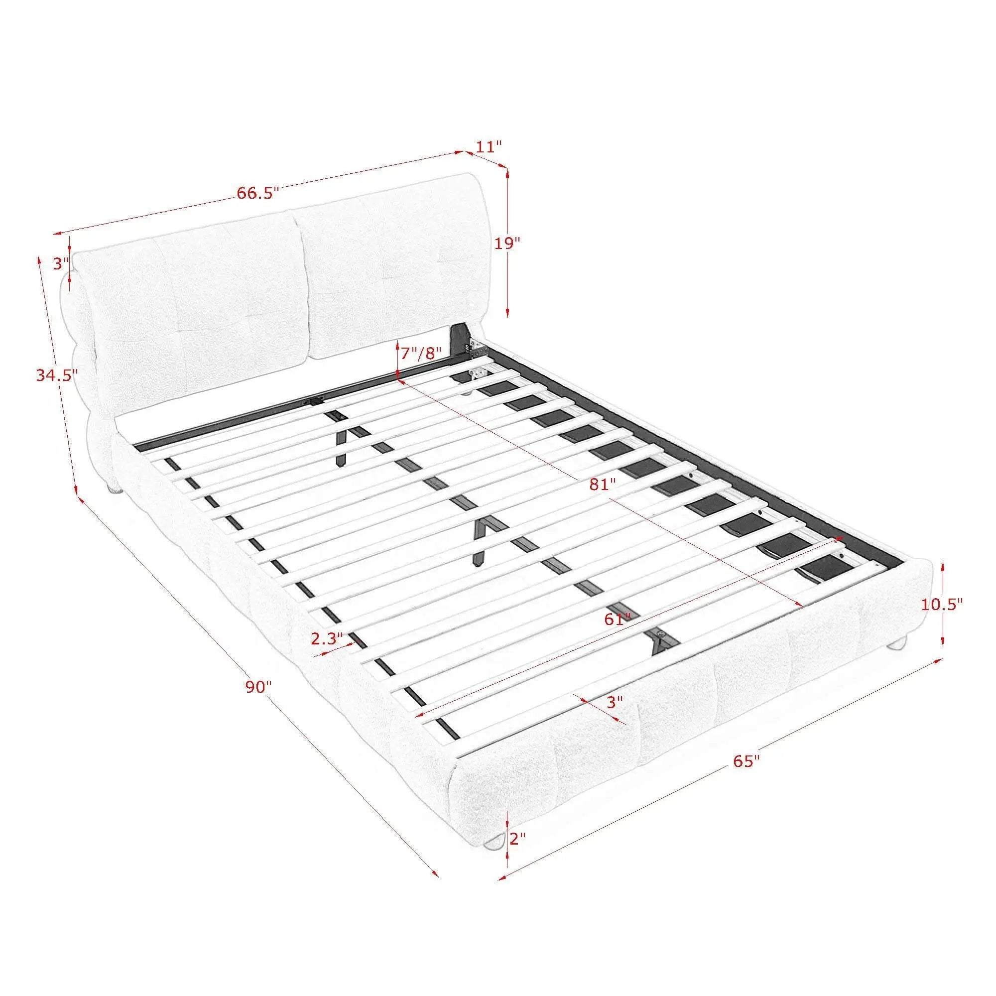 Platform Bed & Upholstered Frame
