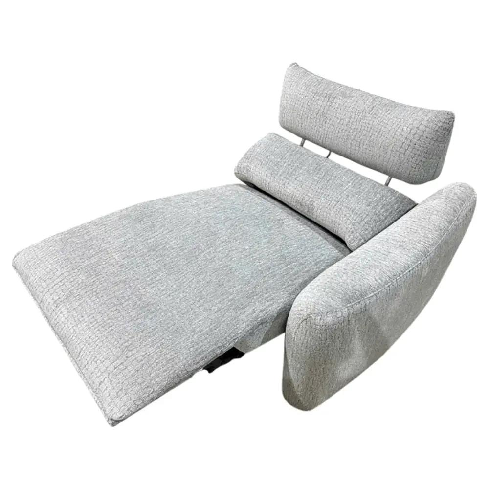 Fullar - RAF Modular Power Motion Recliner - Light Gary Chenille by Unique Piece Furniture