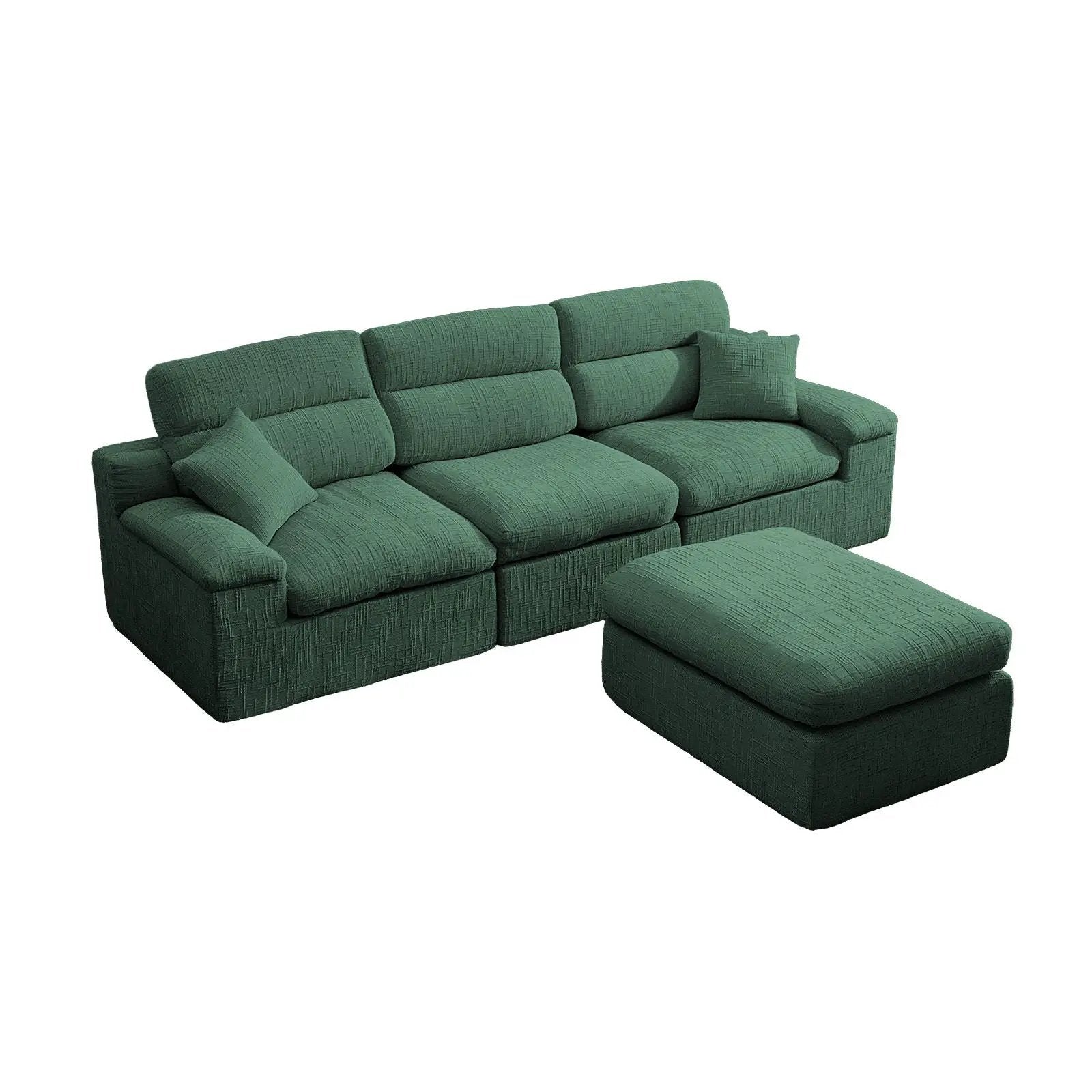 Corner Chaise Sofa With High Backrest by Unique Piece Furniture