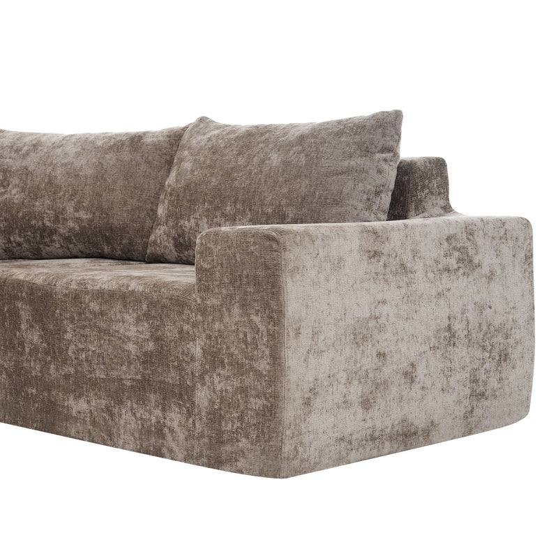 Modular Cloud Sectional Sofa Set, U-Shaped Upholstered Couch With Deep Seat by HouseOfZazla