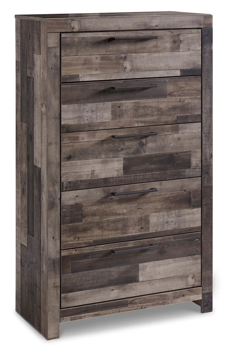 Derekson - Five Drawer Chest - Multi Gray by Unique Piece Furniture