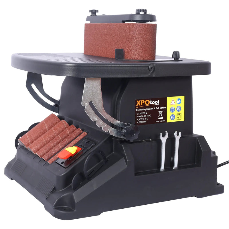 Vertical Oscillating Spindle Sander & Belt Sander, 2 IN 1 Combination Woodworking Machine by HouseOfZazla