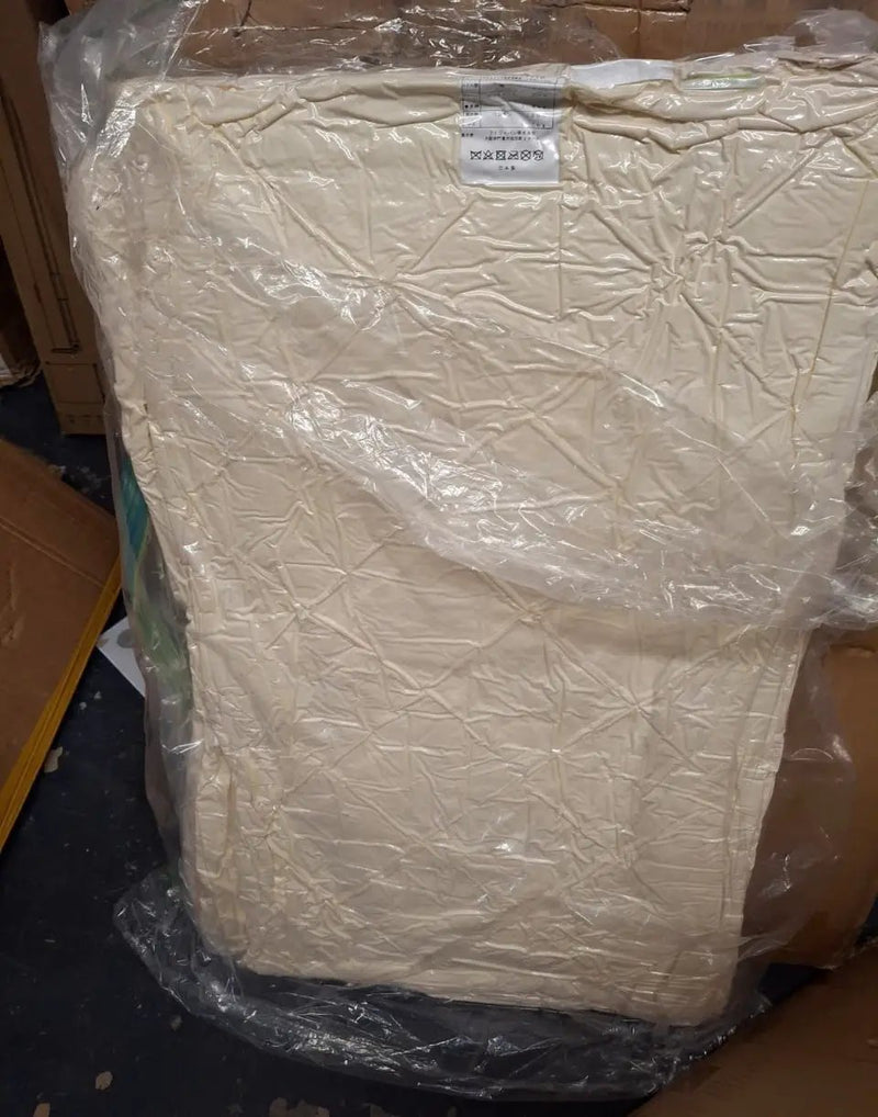 FULI Japanese Futon Mattress, Japanese Floor Mattress, Floor Bed, Tatami Foldable Bed, Roll Up Sleeping Pad, Shikibuton, Made in Japan (White, Twin) by Selzalot