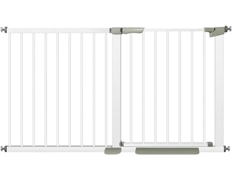 Qmon Baby Gate for Stairs, Auto Close Safety Baby Gates, Extra Tall and Wide Child Gate, Easy Walk Thru Durability Dog Gates for The House, Doorways. by Selzalot