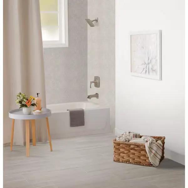 Open Box Daltile Nova Falls Gray 10 in. x 12 in. Glazed Ceramic Hexagon Mosaic Tile (9.72 sq. ft./Case) by Selzalot