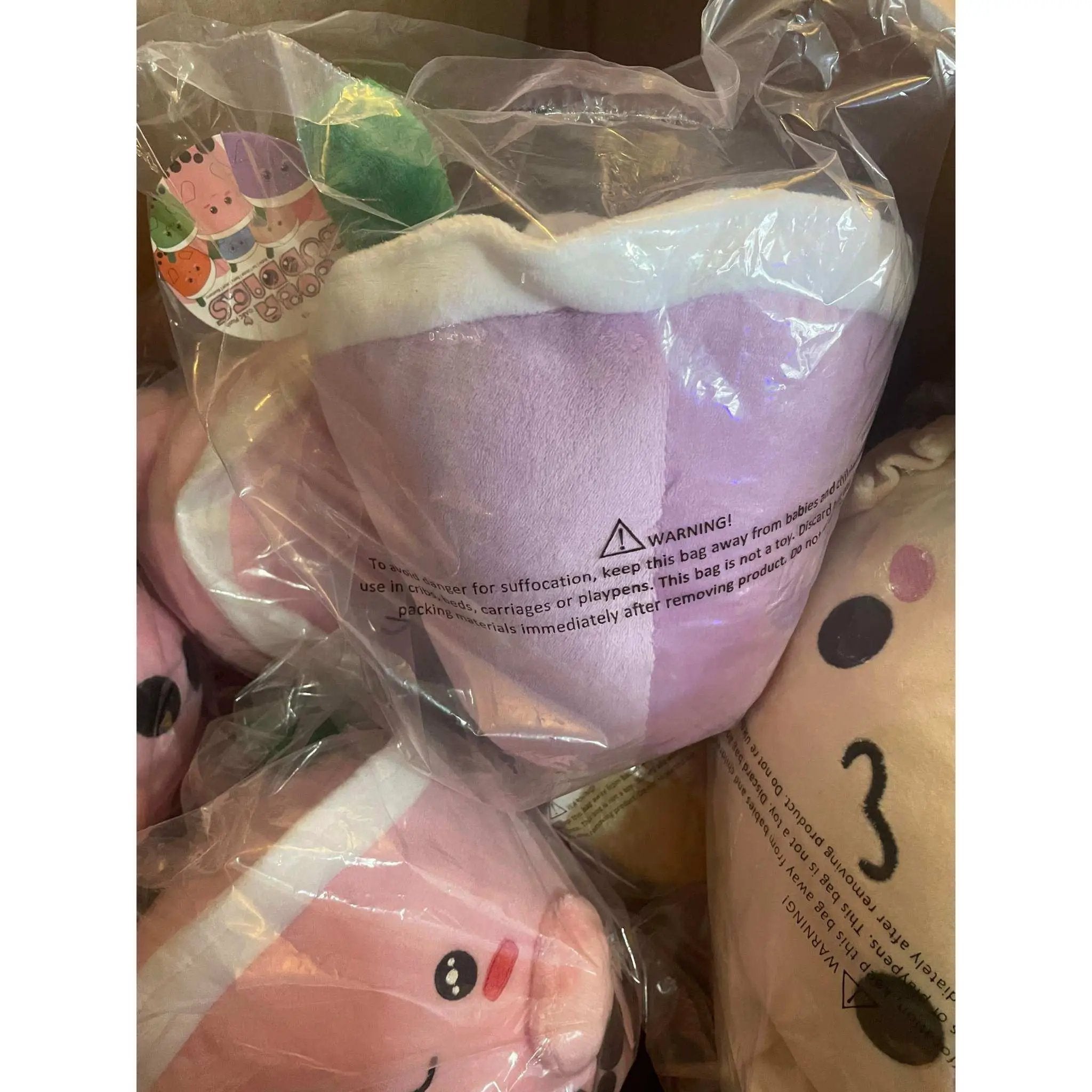 ABC Boba Tea Plush Purple Cute Stuffed Animal Toy 10" by Selzalot
