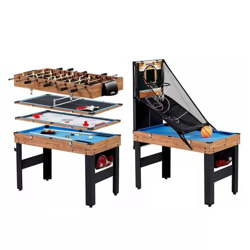 5-in-1 Game Table - Foosball Pool Basketball Ping Pong and Slide Hockey by HomePacific