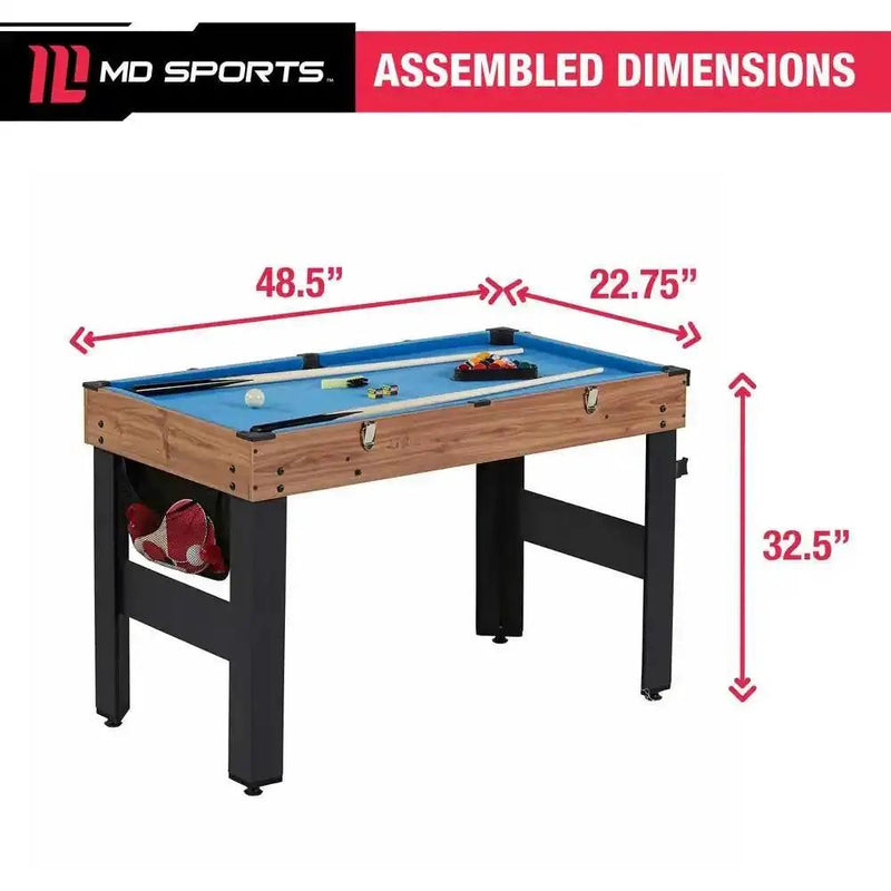 5-in-1 Game Table - Foosball Pool Basketball Ping Pong and Slide Hockey by HomePacific