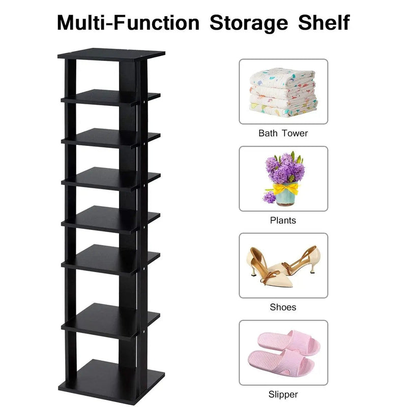 7-Tier Shoe Rack Practical Free Standing Shelves Storage Shelves by DirectDeals